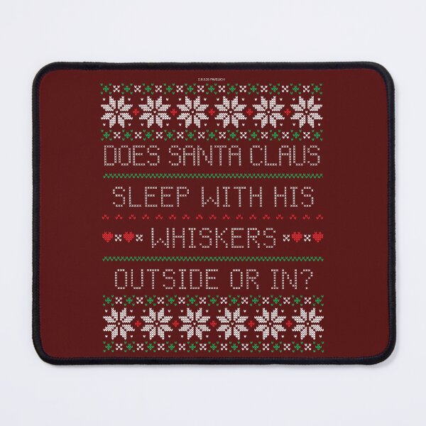 Item preview, Whiskers Ugly Christmas Sweater designed and sold by Normbot2000.