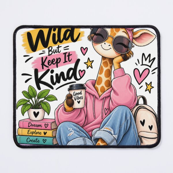 Item preview, Wild at Heart – Cute Giraffe Good Vibes Adventure designed and sold by ✨ Daily Vibe Studio ✨.
