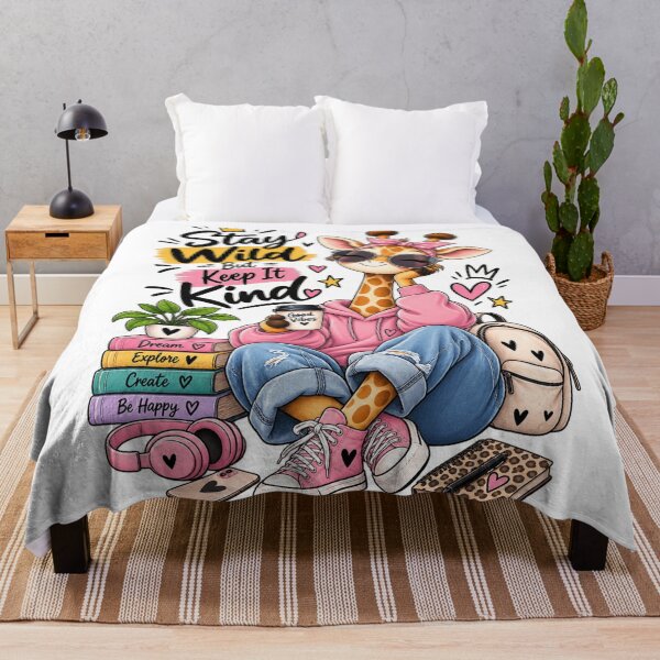 Item preview, Wild at Heart – Cute Giraffe Good Vibes Adventure designed and sold by ✨ Daily Vibe Studio ✨.