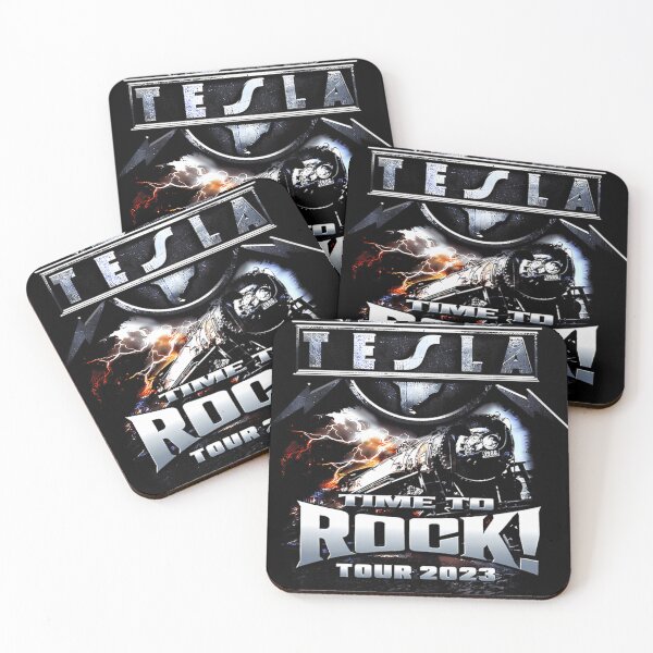 Aperçu de l'œuvre Tournée Time To Rock du groupe Tesla en 2023 créée et vendue par PrismePalette.