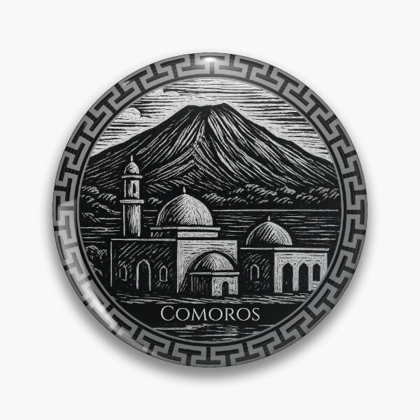 Item preview, Comoros Vintage Woodcut Art designed and sold by Thistle-TShop.