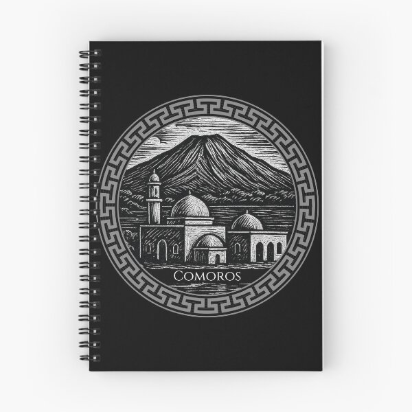 Item preview, Comoros Vintage Woodcut Art designed and sold by Thistle-TShop.