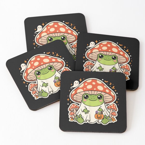 Item preview, Cute Frog Ghost Costume Mushroom Trick or Treat Halloween designed and sold by VioletNance.