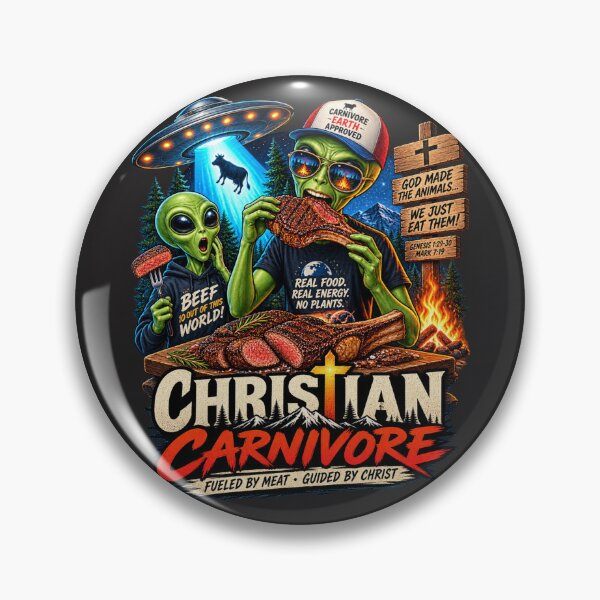 Item preview, MARTIAN CHRISTIAN CARNIVORE - EARTH APPROVED designed and sold by CarnivoreGifts.