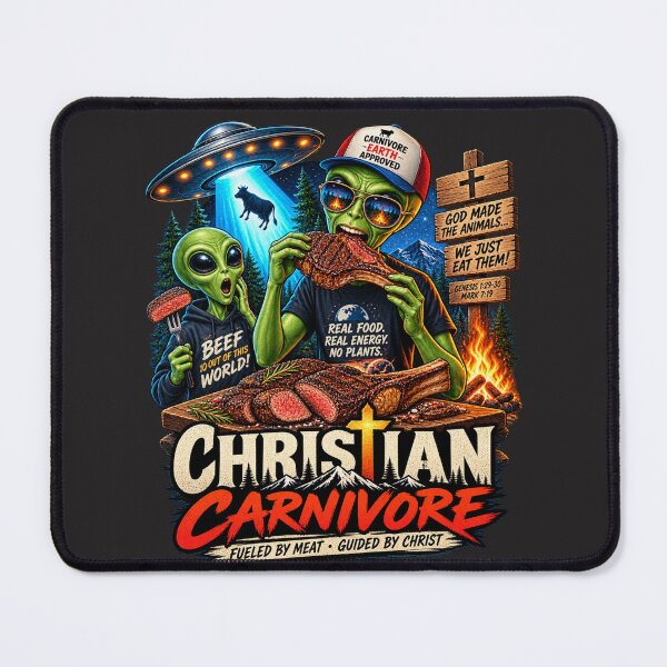 Item preview, MARTIAN CHRISTIAN CARNIVORE - EARTH APPROVED designed and sold by CarnivoreGifts.
