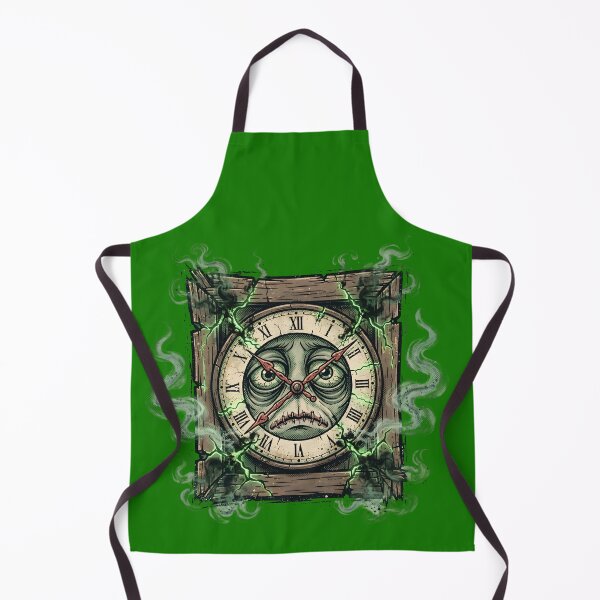 Item preview, Haunted Grunge Clock Ghoul Face designed and sold by PreeCha Art & Co..