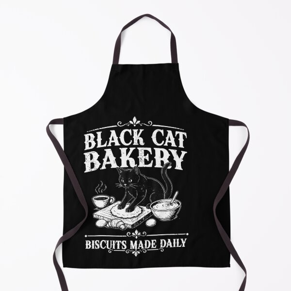 Item preview, Black Cat Bakery Biscuits Made Daily Cat Lover designed and sold by HaytamShop.