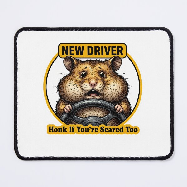 Item preview, Honk Scared Hamster Badge designed and sold by Roy & Tiffany.