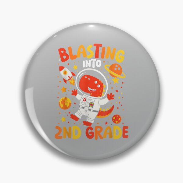 Item preview, Blasting Into 2nd Grade Dinosaur Astronaut First Day designed and sold by ArleneRowe.