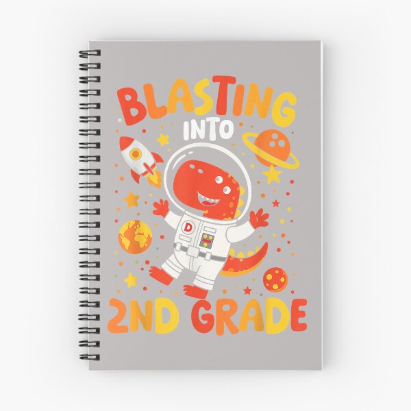 Item preview, Blasting Into 2nd Grade Dinosaur Astronaut First Day designed and sold by ArleneRowe.
