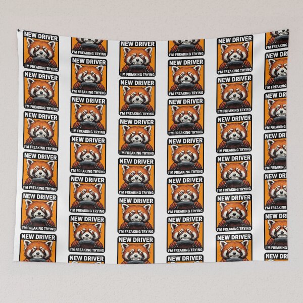 Item preview, Freaking Trying Panda Driver designed and sold by Roy & Tiffany.