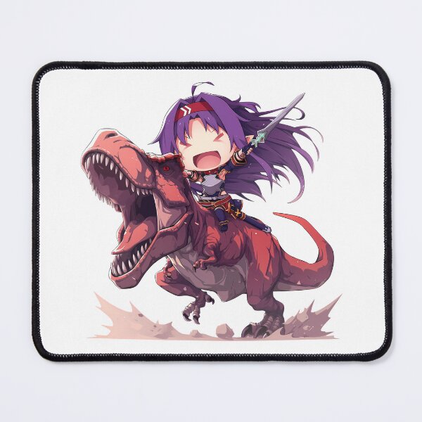 Item preview, Yuuki Sword Art Online Chibi Dinosaur Rider Purple Adventure designed and sold by Dashsopaner.