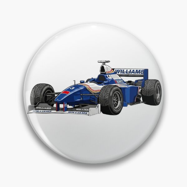Item preview, 1997 Williams FW19 Renault Villeneuve Champion F1 Racing Car Illustration designed and sold by Motorline44.