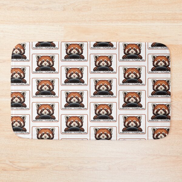 Item preview, Student Driver Red Panda designed and sold by Roy & Tiffany.