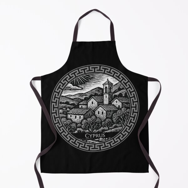 Item preview, Cyprus Vintage Woodcut Art designed and sold by Thistle-TShop.