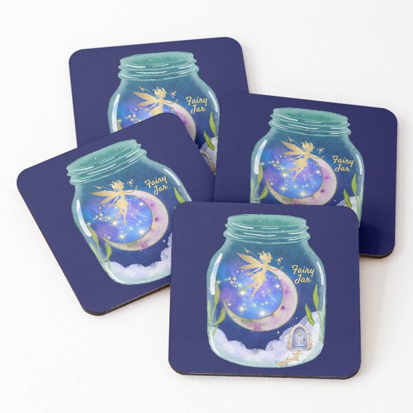 Item preview, Fairy Moon Jar Celestial Night Sky designed and sold by aliyeus.