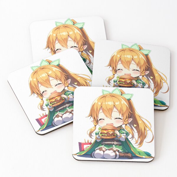 Item preview, Leafa Sword Art Online Chibi Burger Elf Joy Sparkles designed and sold by Dashsopaner.