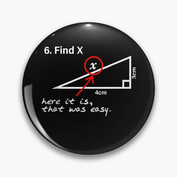 Item preview, Math Problem Diagram Right Triangle Red Circle Pointer designed and sold by SSLIONYT.