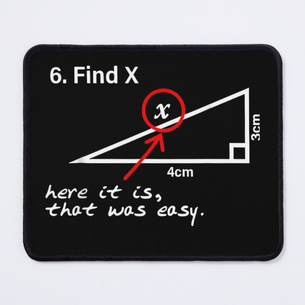 Item preview, Math Problem Diagram Right Triangle Red Circle Pointer designed and sold by SSLIONYT.