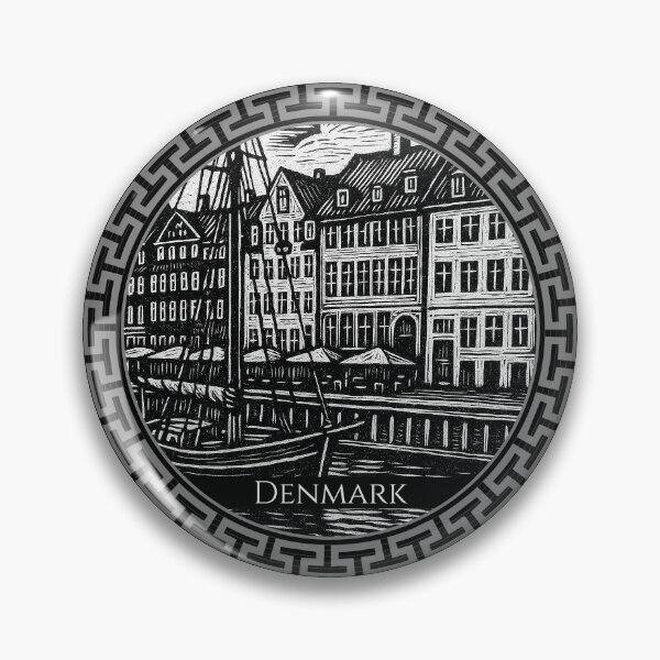 Item preview, Denmark Vintage Woodcut Art designed and sold by Thistle-TShop.