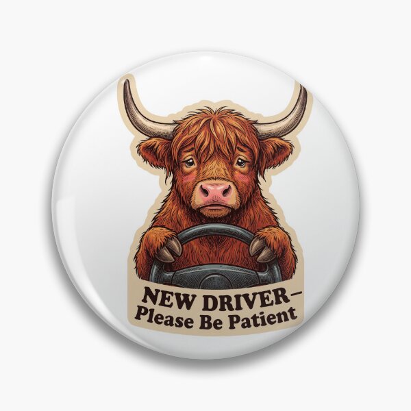 Item preview, Highland Cow Patient Driver designed and sold by Roy & Tiffany.