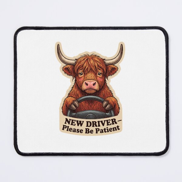 Item preview, Highland Cow Patient Driver designed and sold by Roy & Tiffany.