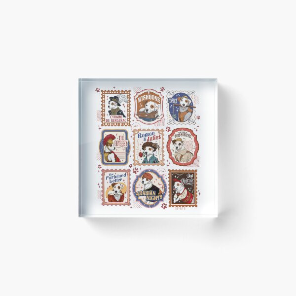 Item preview, Retro Wishbone Dog Literary Society Jack Russell Classic Book Lover  designed and sold by Harmontal.