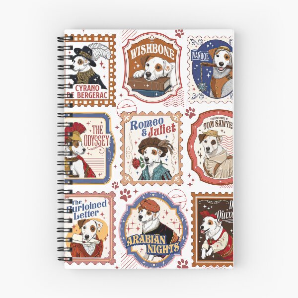 Item preview, Retro Wishbone Dog Literary Society Jack Russell Classic Book Lover  designed and sold by Harmontal.