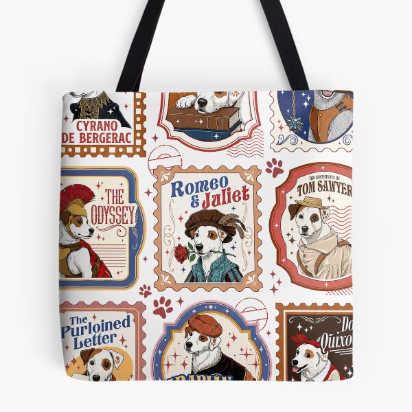 Item preview, Retro Wishbone Dog Literary Society Jack Russell Classic Book Lover  designed and sold by Harmontal.