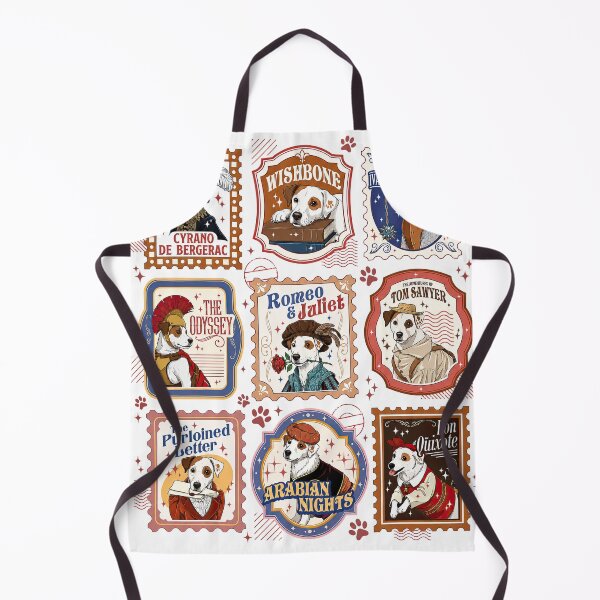 Item preview, Retro Wishbone Dog Literary Society Jack Russell Classic Book Lover  designed and sold by Harmontal.
