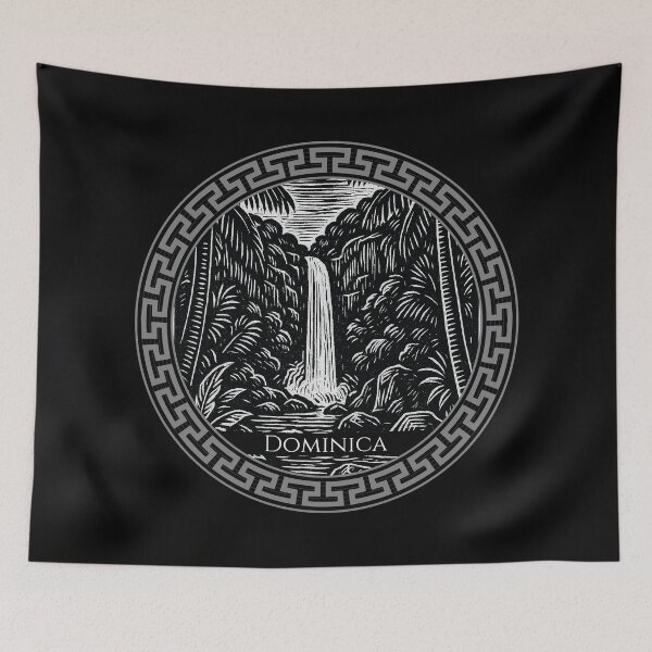 Item preview, Dominica Vintage Woodcut Art designed and sold by Thistle-TShop.