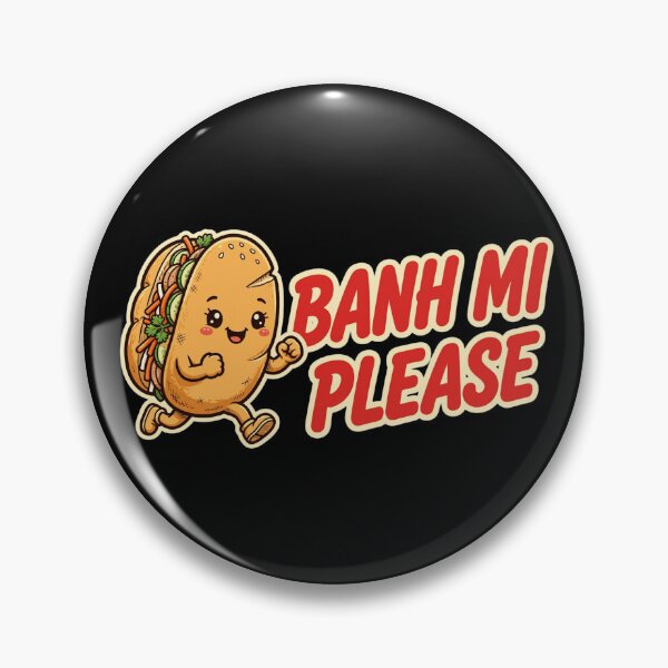 Artikelvorschau, Ein Bánh mì, bitte — Niedliches vietnamesisches Sandwich im Kawaii-Stil entworfen und verkauft von Danh Style.