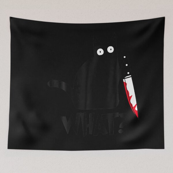Item preview, Funny Black Cat Murderous Cat Halloween Humor designed and sold by stershopepie.