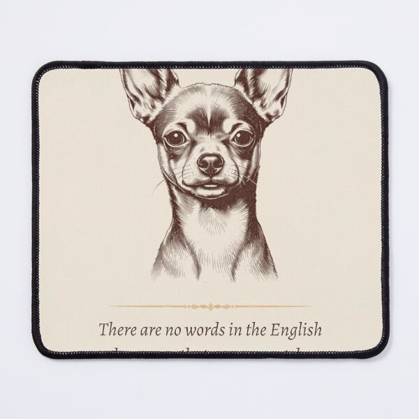 Item preview, Chiweenie Dog Lover Gift – Vintage Portrait & Dog Love Quote designed and sold by WaggingTailsCo.