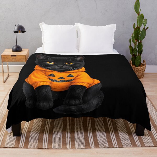 Item preview, Cute Black Cat Pumpkin Halloween Spooky Fall designed and sold by LouisaOReilly.