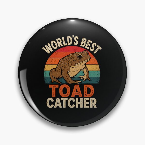 Item preview, World's Best Toad Catcher Funny Vintage Toad Lover Gift Design designed and sold by MiALopezArt.