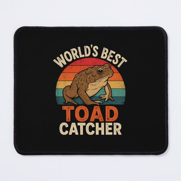 Item preview, World's Best Toad Catcher Funny Vintage Toad Lover Gift Design designed and sold by MiALopezArt.