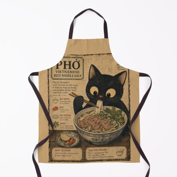 Item preview, Cat Pho Vietnamese Food Funny Graphic Tees Kawaii Cat Anime Gifts designed and sold by PurrfectHome.