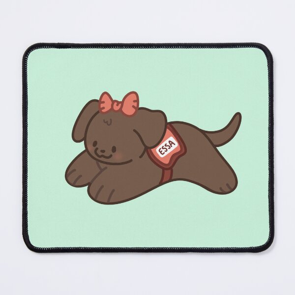 Item preview, Bow Emotional Support Stuffed Animal ~ Chocolate Lab designed and sold by ESSA Zone.