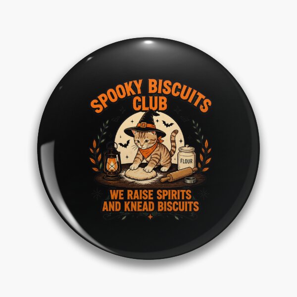 Item preview, Spooky Biscuits Club Cat Baker Halloween Baking designed and sold by leocreatives.
