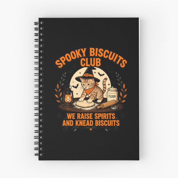 Item preview, Spooky Biscuits Club Cat Baker Halloween Baking designed and sold by leocreatives.