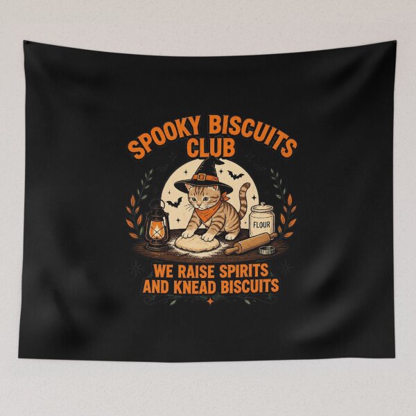 Item preview, Spooky Biscuits Club Cat Baker Halloween Baking designed and sold by leocreatives.