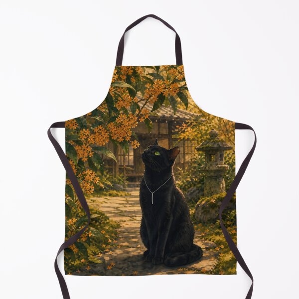 Item preview, Osmanthus and Black Cat – A Golden Autumn Garden designed and sold by solace-garden.