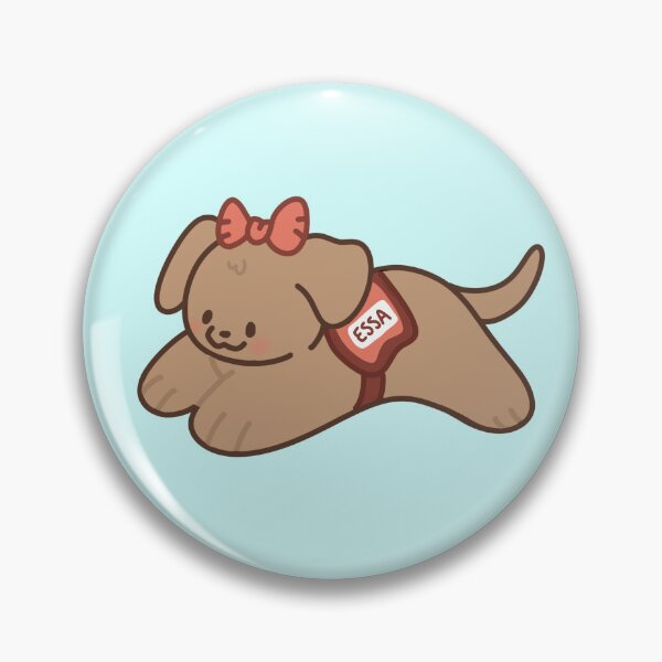 Item preview, Bow Emotional Support Stuffed Animal ~ Yellow Lab  designed and sold by ESSA Zone.