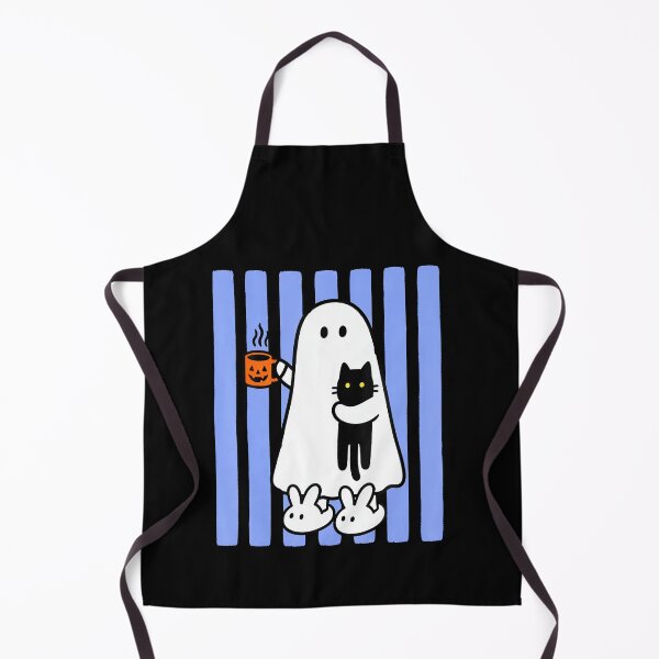 Item preview, Cute Halloween Ghost Coffee Black Cat Spooky designed and sold by LouisaOReilly.