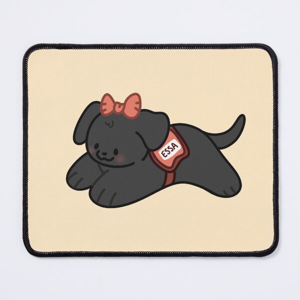 Item preview, Bow Emotional Support Stuffed Animal ~ Black Lab designed and sold by ESSA Zone.