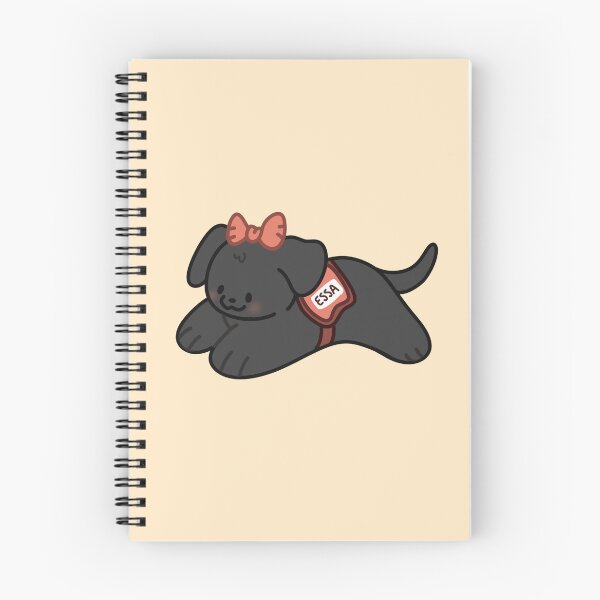 Item preview, Bow Emotional Support Stuffed Animal ~ Black Lab  designed and sold by ESSA Zone.