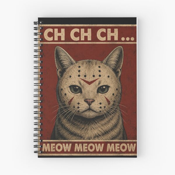 Item preview, Jason Voorhees Tshirts Cat Ch Ch Ch Meow Meow Meow Halloween Friday The 13th Series Horror Movie Horror Movie Gift Fan designed and sold by Hydlaaksmndriss.