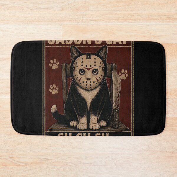 Item preview, Jason Voorhees Tshirts Cat Ch Ch Ch Meow Meow Meow Halloween Friday The 13th Series Horror Movie Halloween Cat Killer designed and sold by Hydlaaksmndriss.