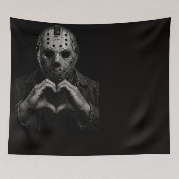 Item preview, Jason Voorhees Tshirts Horror Movie Heart Hands Funny Halloween Horror Movie Horror Character Scary Movie Horror designed and sold by Hydlaaksmndriss.